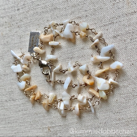 Handmade White Opal Necklace - Picture 3 of 5